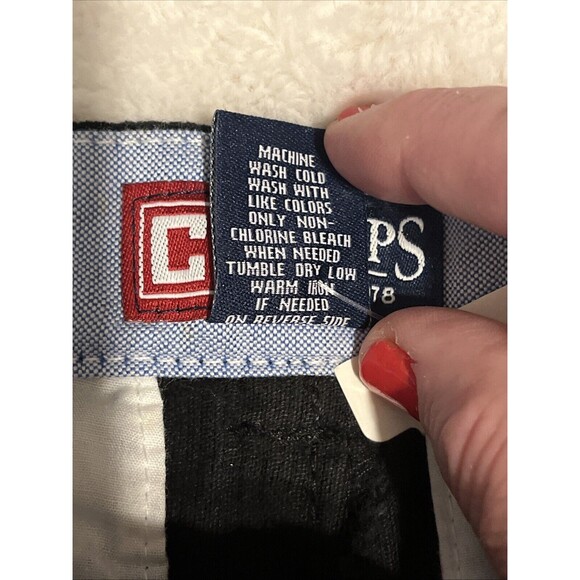 New Chaps Boys Black Corduroy Pants School Church Size 10 - Picture 3 of 5